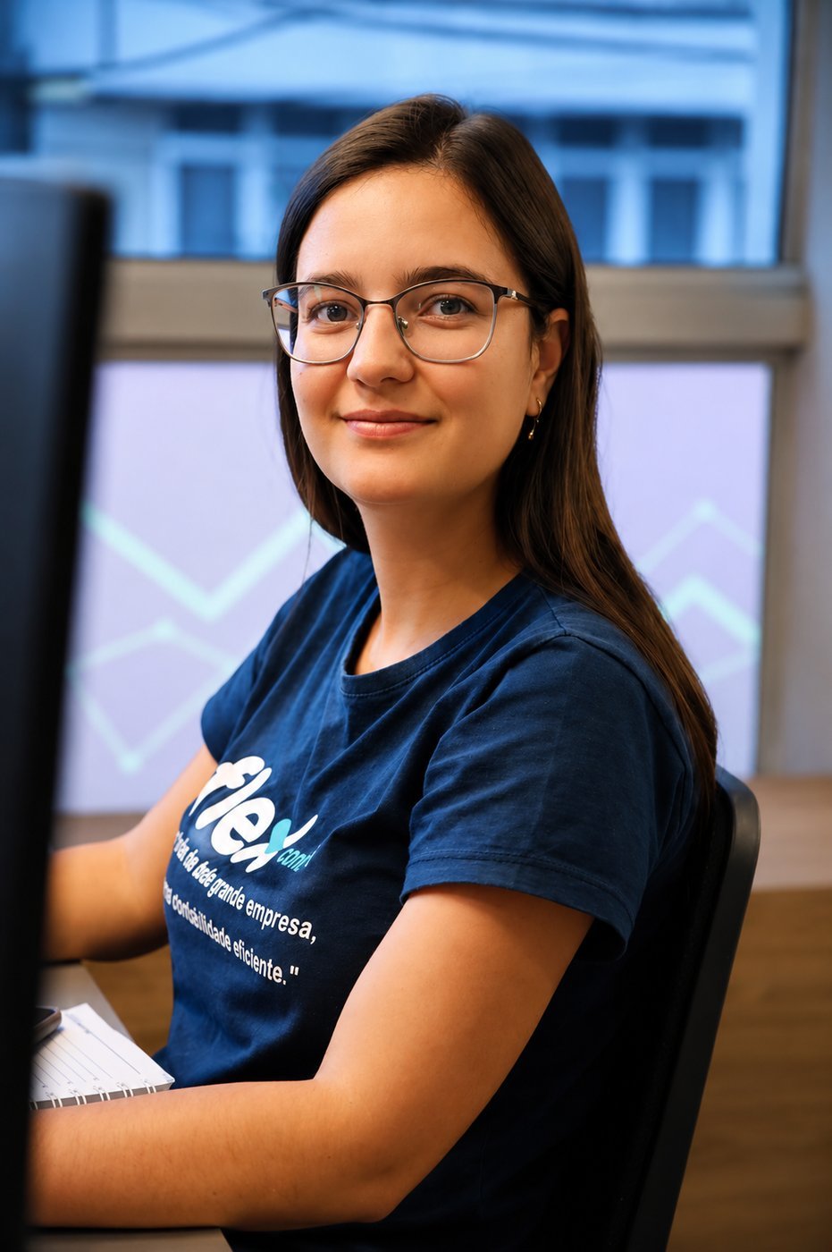 Ana Paula, do departamento fiscal da Flex Contábil
