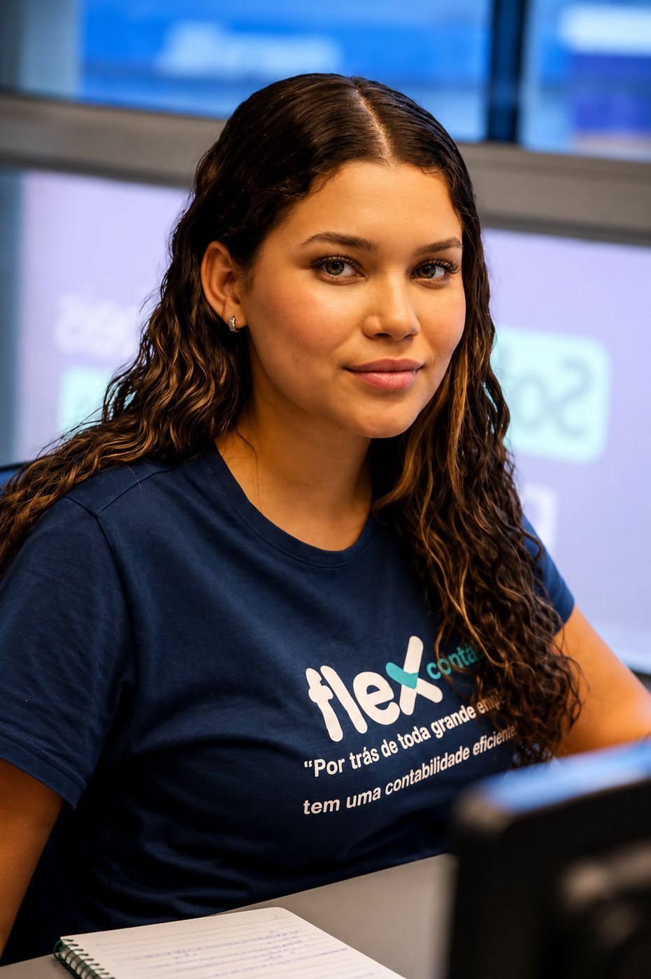 Sófia, responsável pelos contratos na Flex Contábil